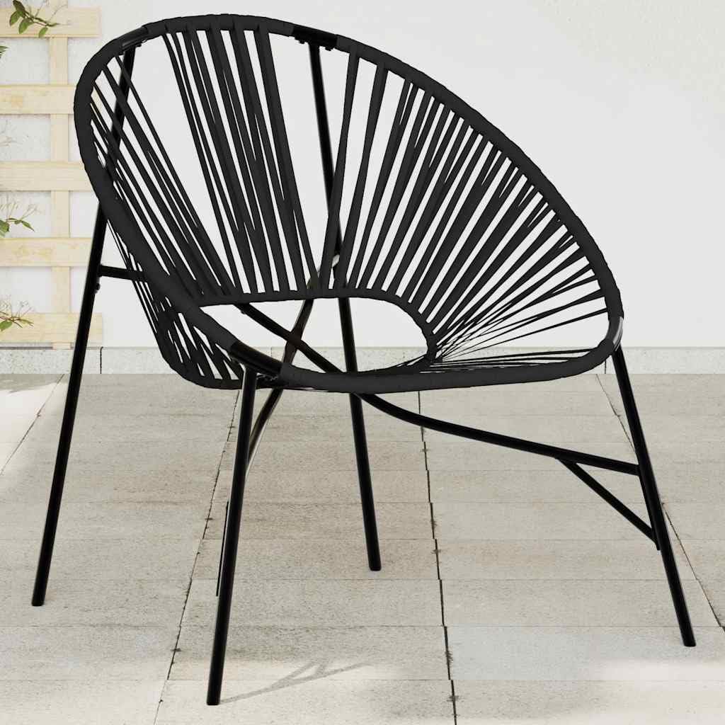 vidaXL Chaise œuf de Jardin Noir résine tressée, Chaise Oeuf, siège de Jardin, Chaise de Patio, Chaise de Jardin, siège d'extérieur