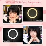 Godox LR120 12 1 cm LED Ring Light Studio Photographie Fill-in Light 3000K-6000K Luminosité réglable USB Powered with Phone Holder for Live Streaming Selfie Maquillage Portrait Photographie