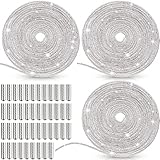 MTLEE 10.94 Yards Rhinestone Shoe Laces Bling Shoe Laces Rhinestone Diamond Hoodie String Glitter Cords for Sneakers with Aglets (41 Pcs)