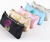 Vista 30 de Honeystore Sombrilla bordada con flor 3D plegable UV con encaje clásico