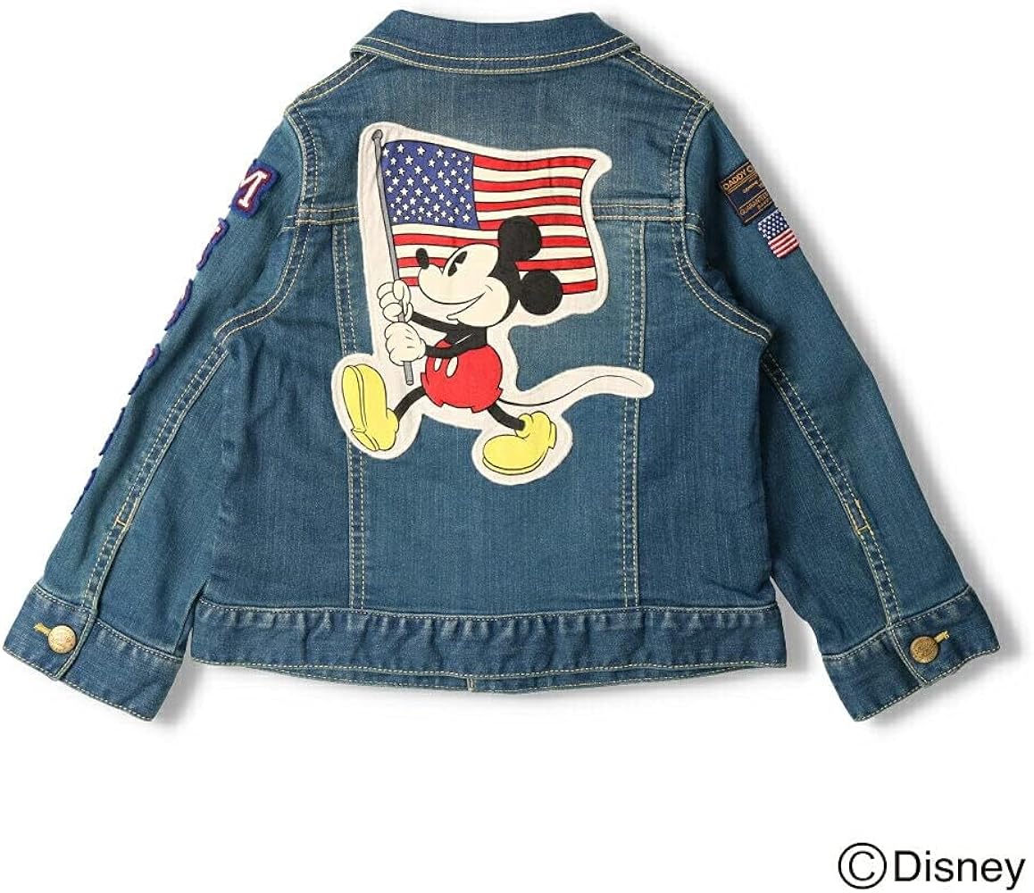 キラキラ✨ ミッキーGジャン 150cm Disney - ディズニーストア レトロ 90s 刺繍 ミッキー フレンズ Ｇ