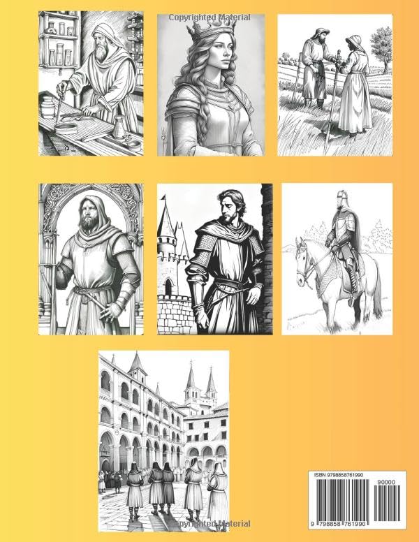 Medieval Coloring Book: Scenes Middle Ages - Image 2
