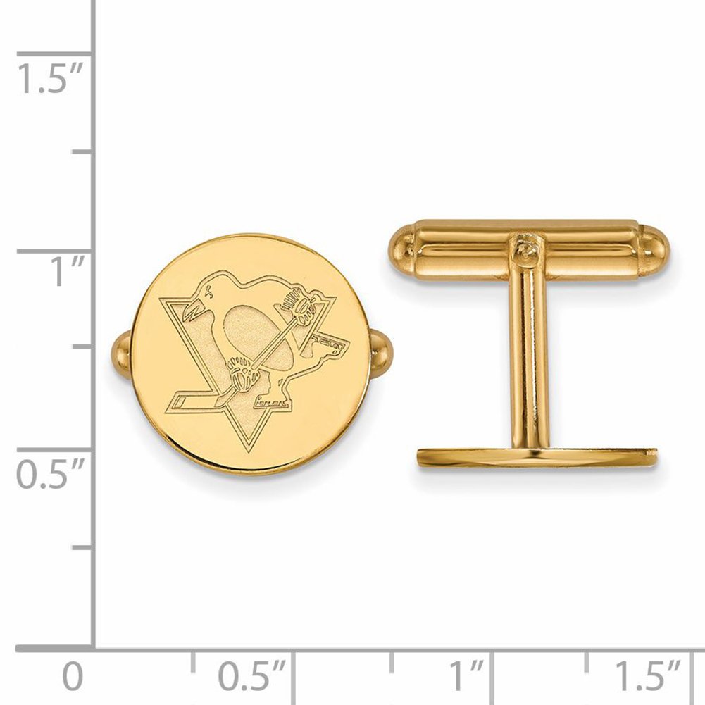 Pittsburgh Penguins Cufflinks (14k Yellow Gold)