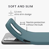 Vista 2 de kwmobile Funda compatible con Xiaomi Redmi Note 11 Note 11S - Funda protectora de silicona TPU suave y delgada - Piedra antigua