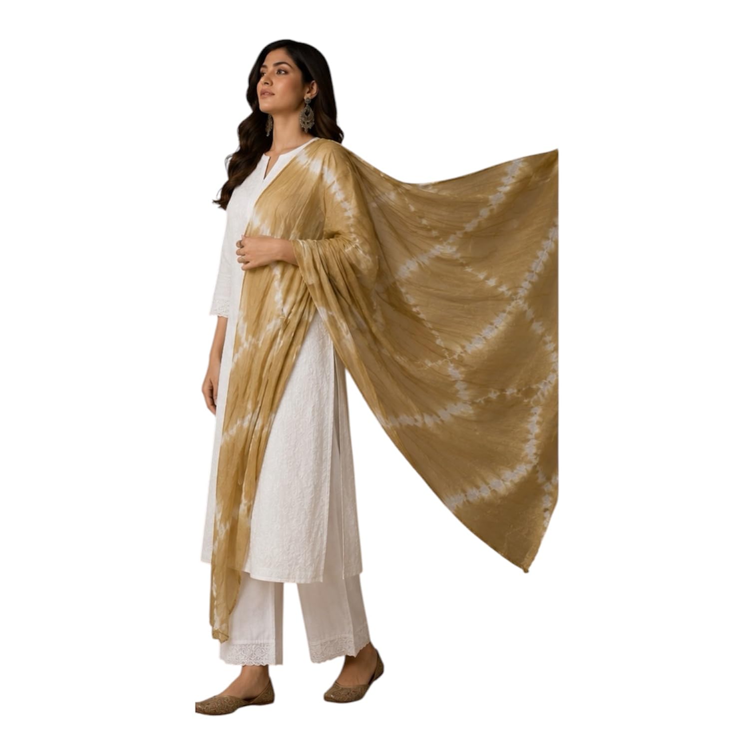 lkc Soft Cotton Chanderi Leheriya Dupatta for Women with Rich 4 Side Kashida Border Party & Casual Wear-picture-44