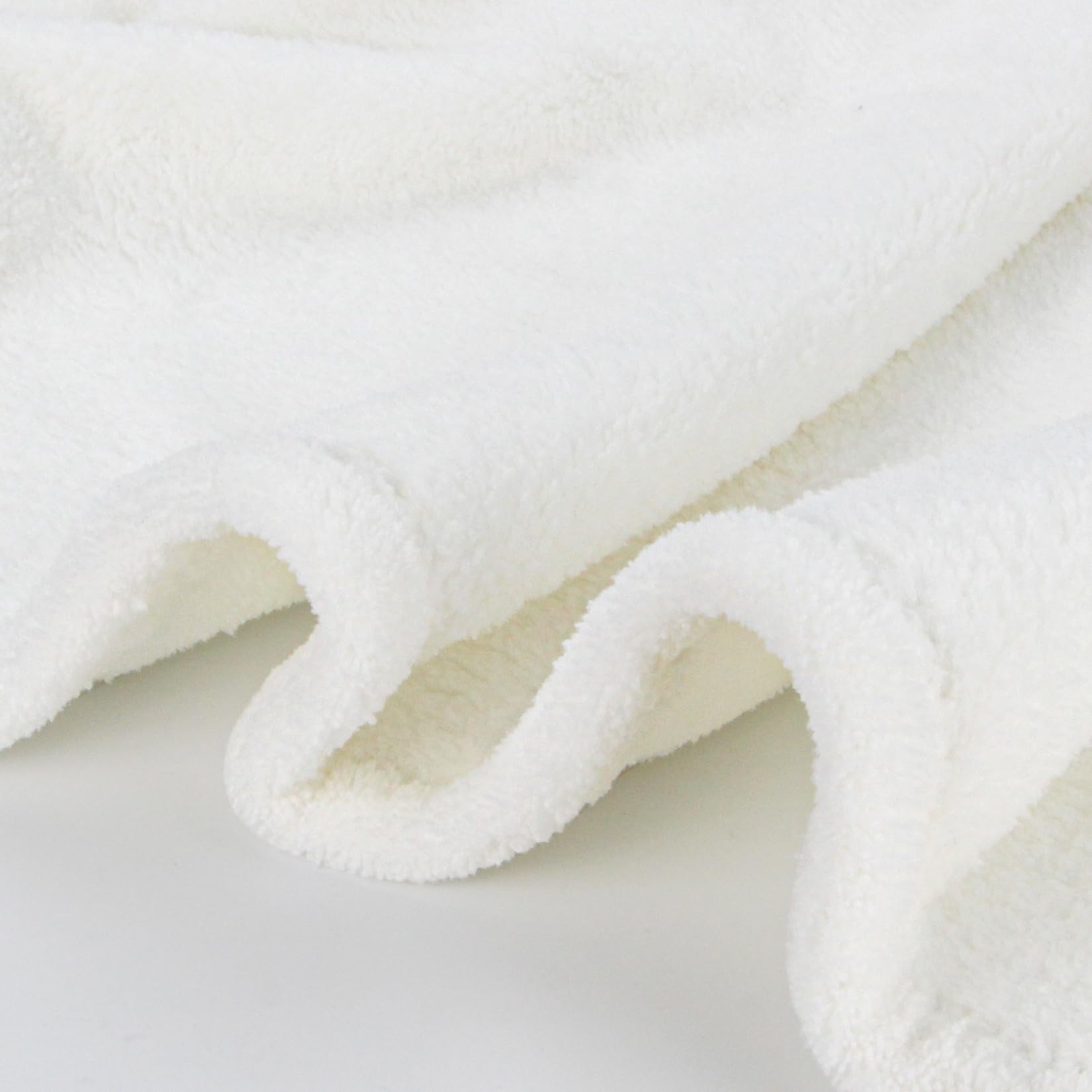 ROMASA - Toalla de baño para bebé con capucha, ultra suave y absorbente, manta de baño para recién nacidos (oso blanco)