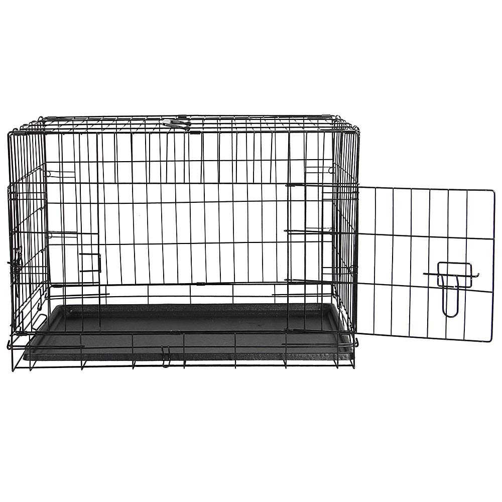 Gabbia in filo metallico Melko gabbia per cani da trasporto bar pieghevole box 120x80,5x75 cm gabbia per cani in filo metallico