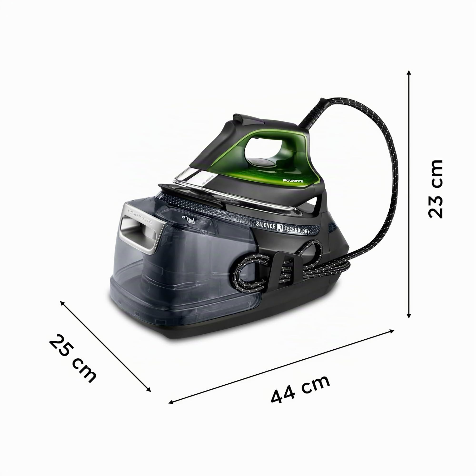 Rowenta Silence Steam Pro Centrale Vapeur Haute Pression, 8 Bars, Fonction pressing 600g/min, Silencieuse, DG9248F0