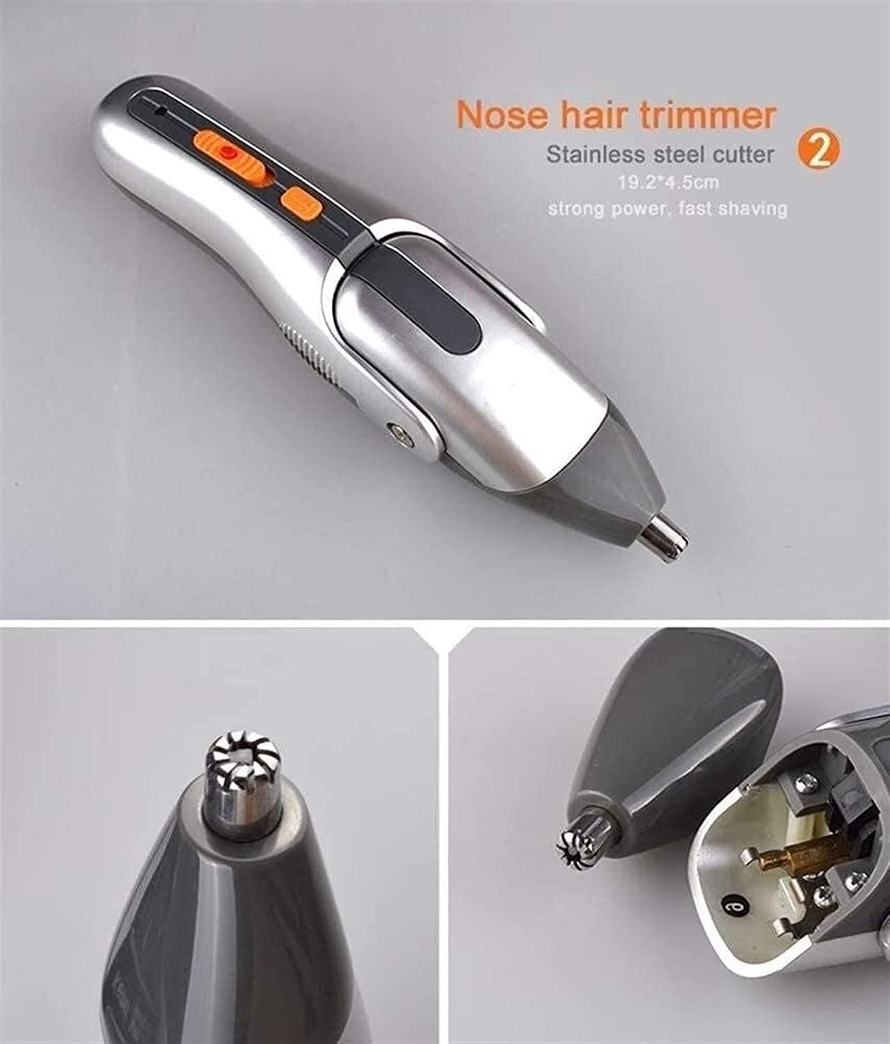 Cortapelos para hombres, kit de aseo 5 en 1, recortador de barba profesional, recargable, multiusos, para bigote, resistente al agua, para nariz y orejas, ideal