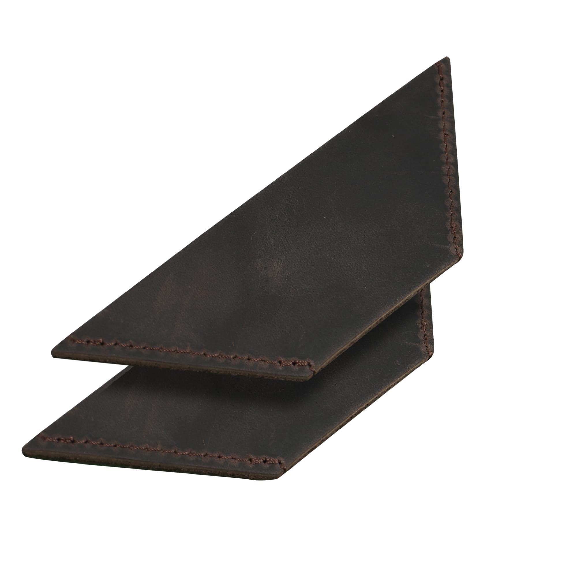Londo Genuine Leather Handmade Bookmark (Set of 2) (Chestnut, Triangle)