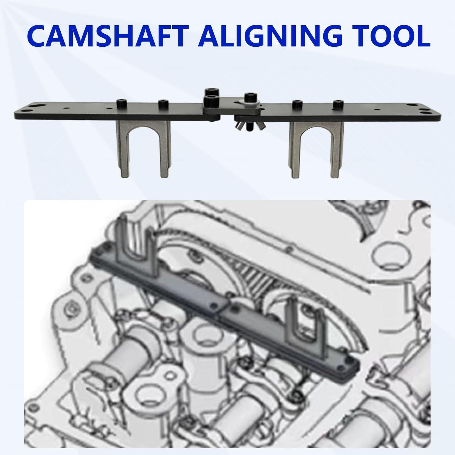 ZKTOOL Herramienta de polea del cigüeñal de bloqueo de alineación del árbol de levas del motor | Kit de fijación para GM Onix Tracker Chevy 1.0 3-Cyl 1.2 Ecotec. Sustituye a OEM CR490, CR490-A, CR490-B y CR490-C.