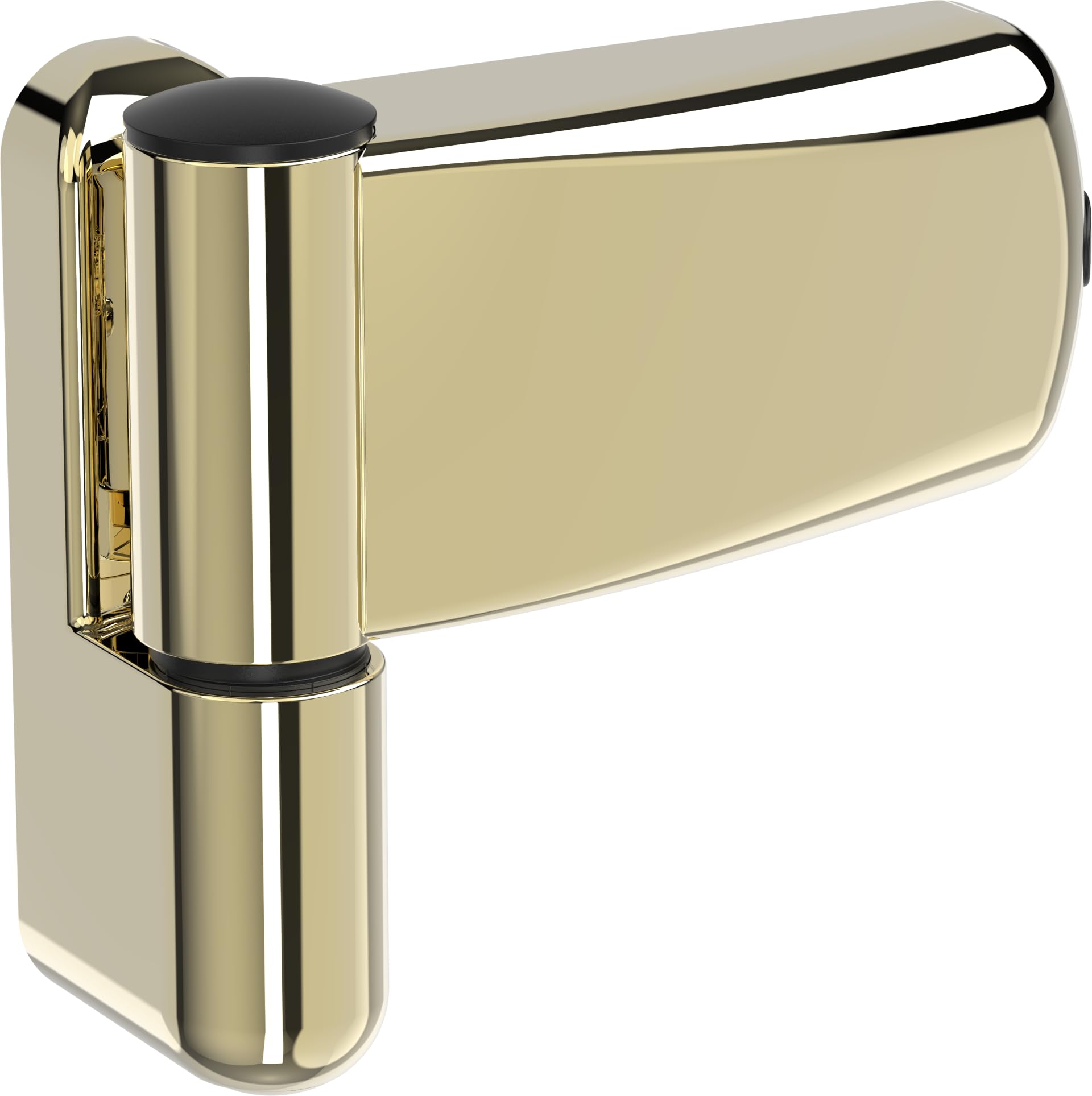 Fixrello Gold Flag Hinge - Fits Left And Right Handed Doors - 4 Variable Bushes, Optional Packer - 100Mm Heavy Duty