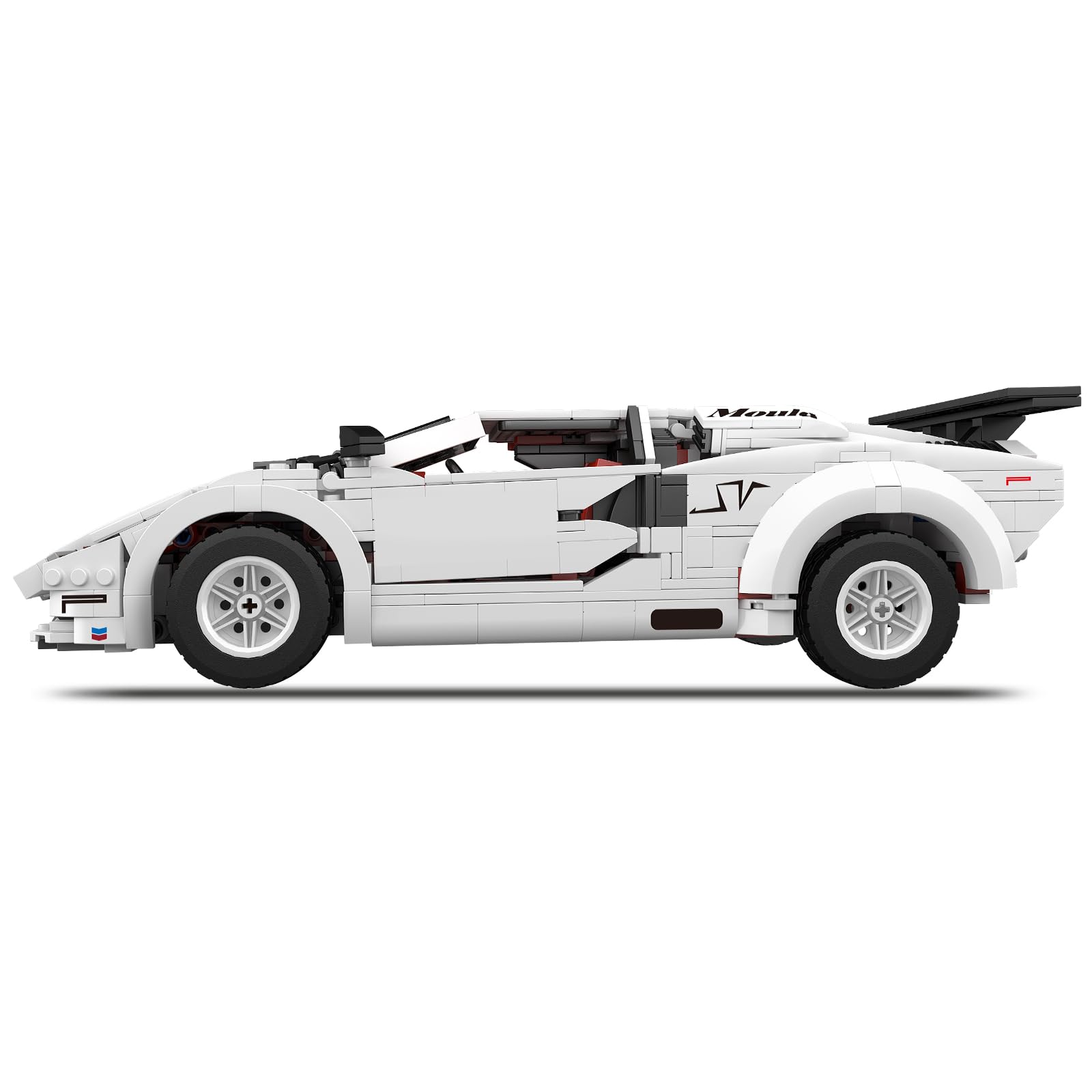 Mould King 10045 Technik Sportwagen Cabrio Auto großes Set für Erwachsene, Modellauto-Bausatz, Ausstellungsstück für Sammler Technologie Klemmbausteine Bausatz (1349Teile)