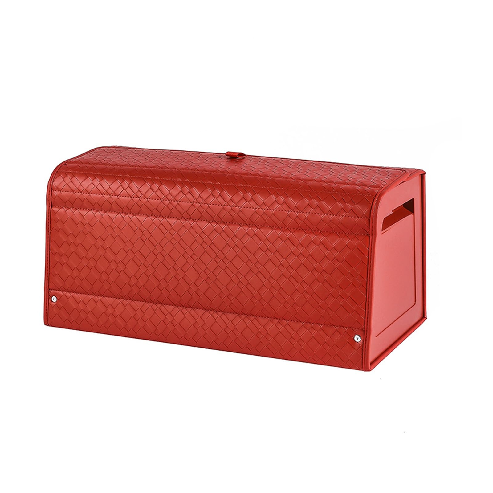 CVJdfhRE boot storage， Leather Car Trunk Organizer and Storage for SUV, Truck, Collapsible Multi Compartment Extra Large Capacity(Red)