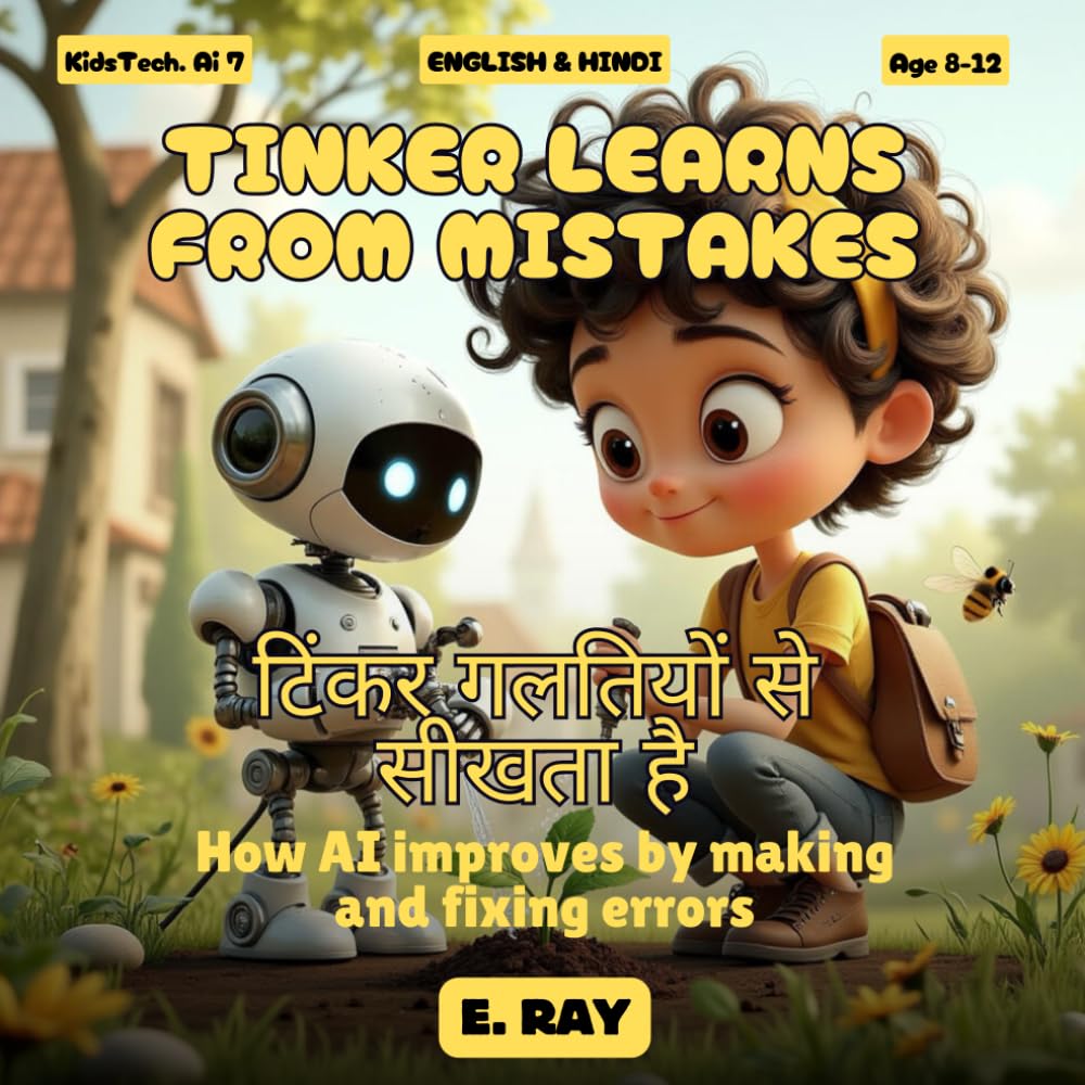 AI FOR KIDS - TINKER Learns from Mistakes (BILINGUAL ENGLISH-HINDI): टिंकर गलतियों से सीखता है