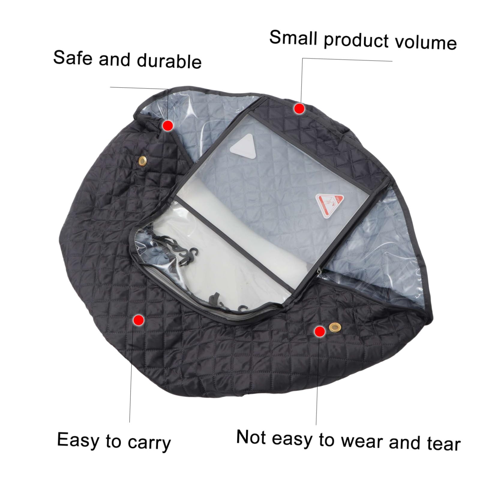 Housse de Pluie pour Poussette Bébé Multifonctionnelle Étanche | Protection Vent et Pluie, en Lin et Eva, Légère et Sûre, pour Usage Extérieur