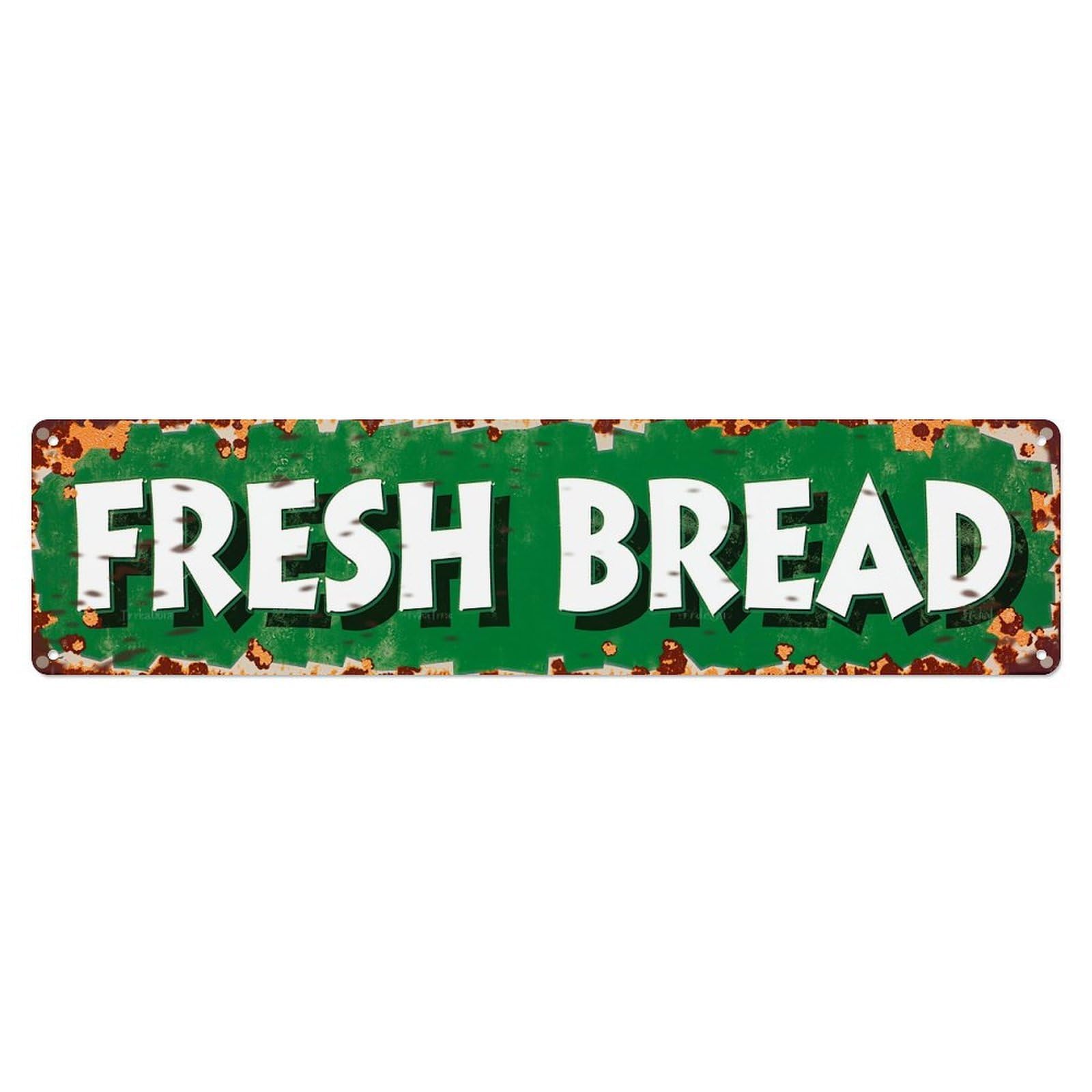 Fresh Bread Sign Pattern_2 Metal Tin Sign Plaque