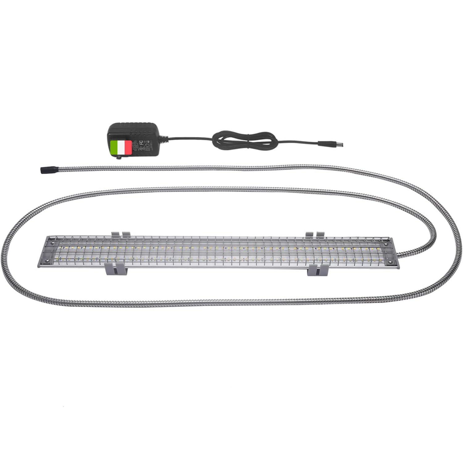 M&M Cage Company Luce per Gabbia HappyBird con Protezione Anti-Morso – LED a Spettro Completo – Illumina in Modo Naturale – Sicura per Pappagalli – Facile da Installare