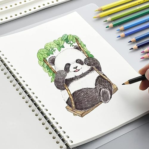 Miniatura 3 de VILLCASE 50 hojas de recambio de página, bloc de dibujo para niños, diarios, blocs de bocetos de papel para niños, papel de recambio de dibujo para