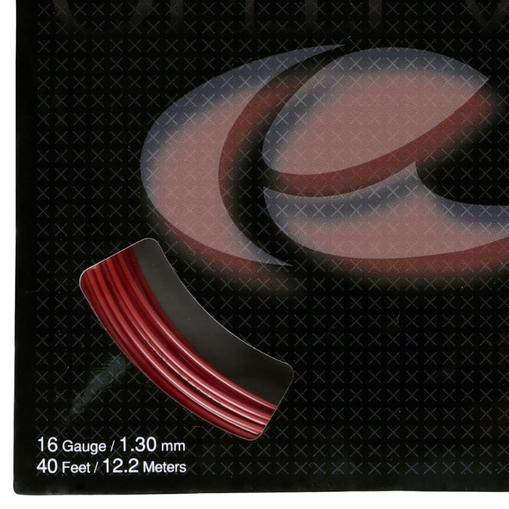 YTEX Quadro Twist White Tennis Racquet String Set (16L Gauge, 1.26mm)