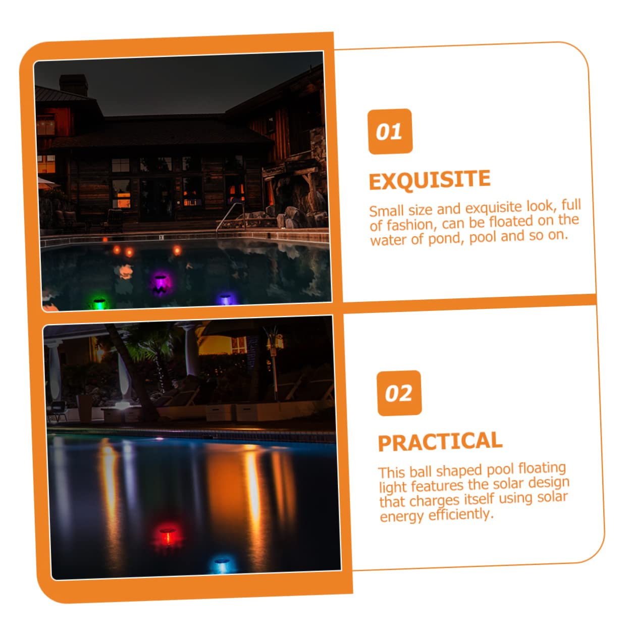 Sosoport 3pezzi Galleggianti Per Piscina Led Impermeabili Per Decorazione e Lampade Galleggianti Per Fontane Accensione