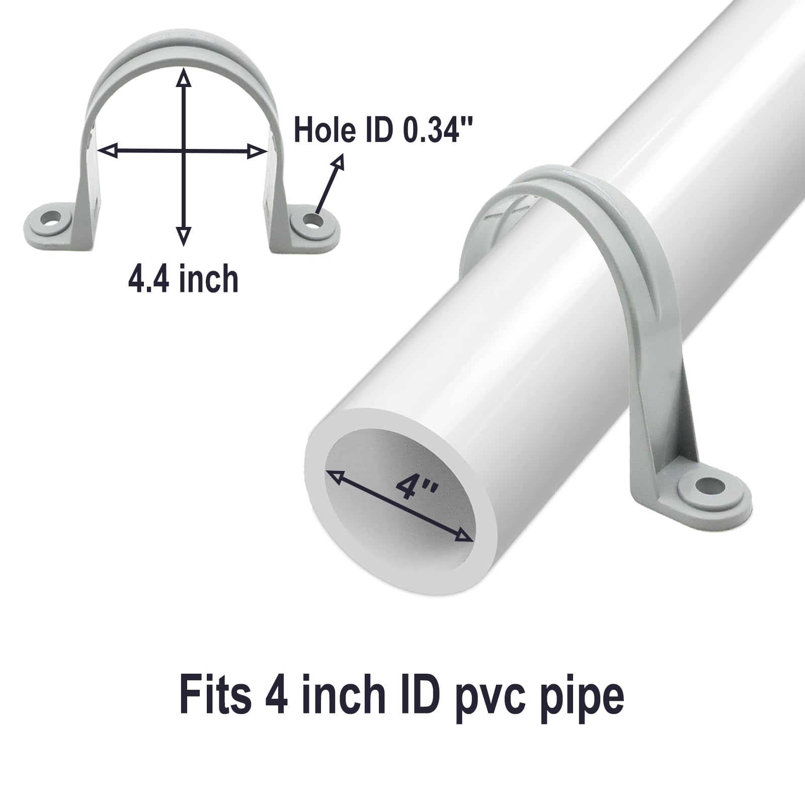 Uxcell 30Pack PVC Pipe Straps, 16mm 5/8 Plastic Conduit Strap 2 Holes Pvc Pipe Mounting Bracket For Pvc Pipe Uxcell 30Pack PVC Pipe Straps, 16mm 5/8 Plastic Conduit Strap 2 Holes Pvc Pipe Mounting Bracket For Pvc Pipe