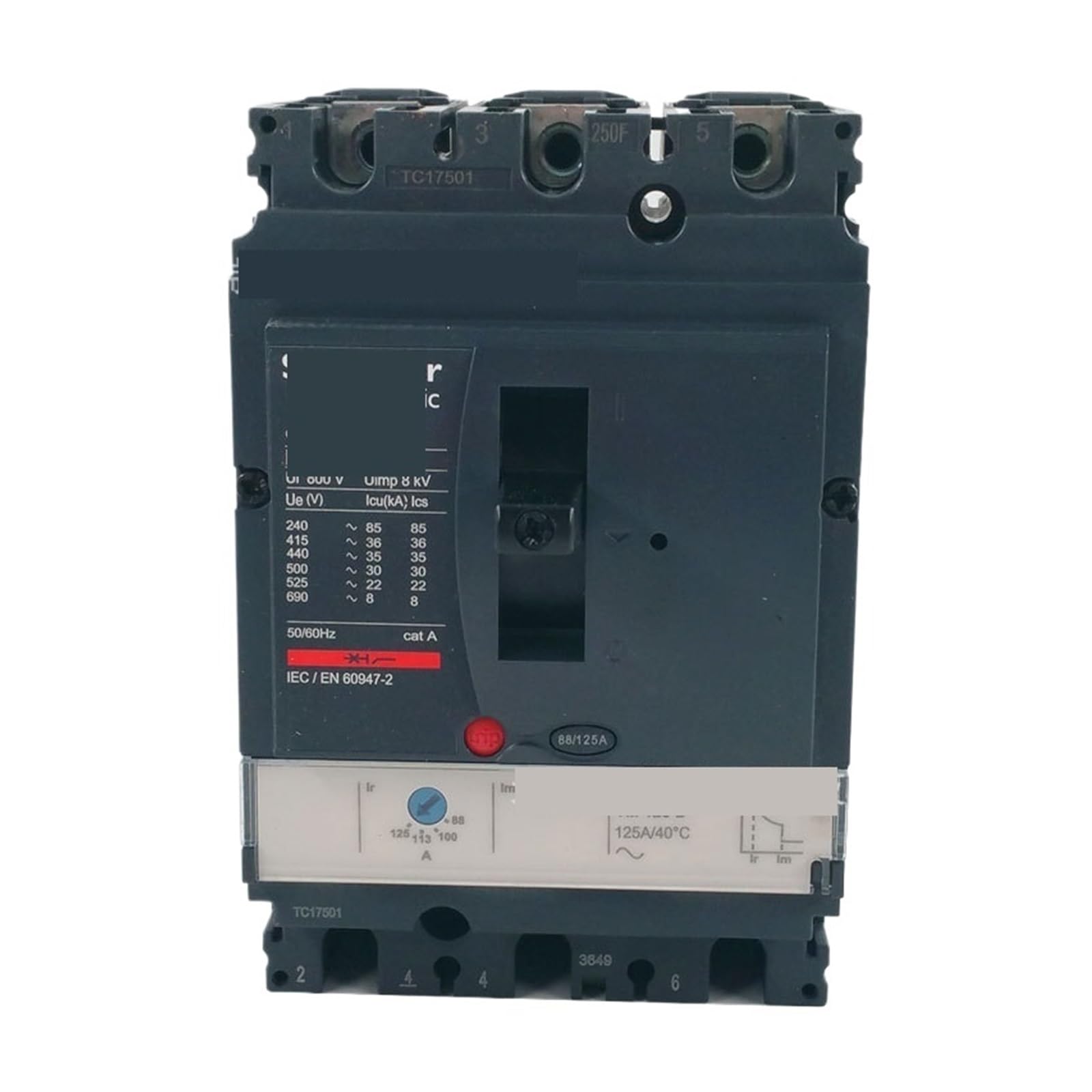Disjoncteur de protection NSX250F TM125D Schneider LV431633 triphasé pour tableau électrique