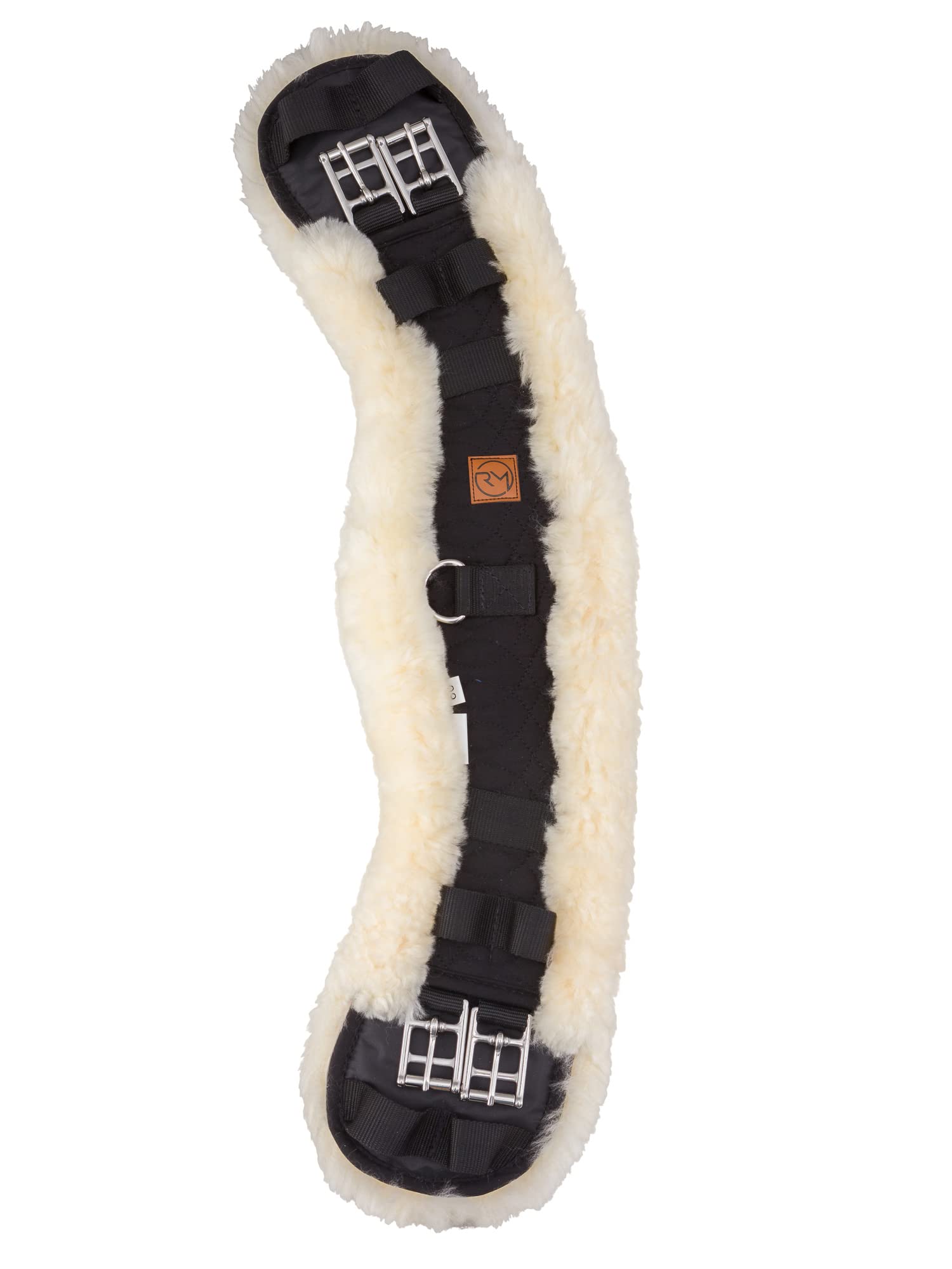 Rohn Moden Lammfell Sattelgurt Mady, Kurzgurt mit anatomischer Sichelform, 60 cm