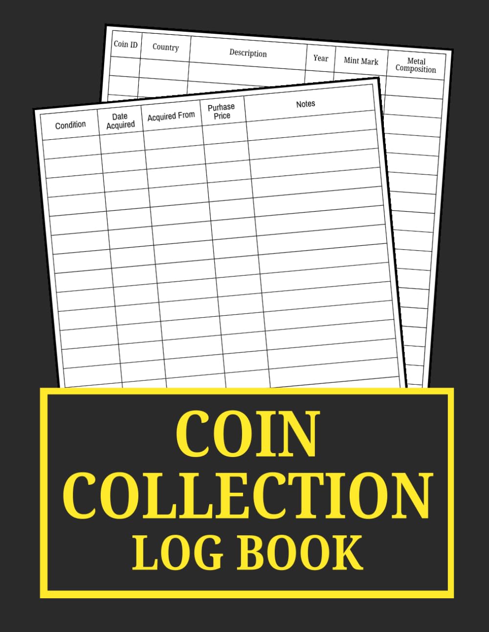 Coin Collection Log Book