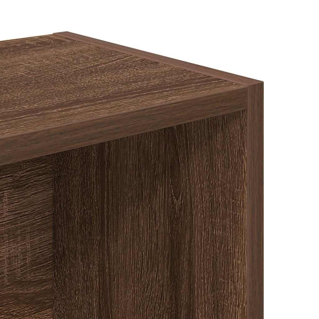 vidaXL Libreria Rovere Marrone 31x24x102 cm in Legno Multistrato