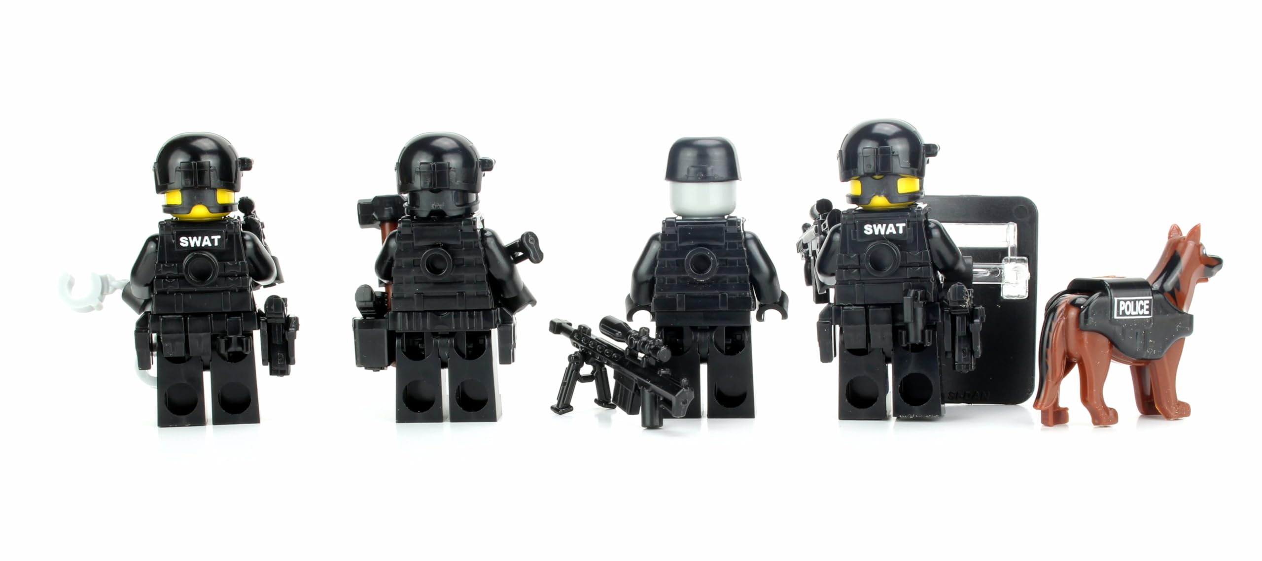 Amazon | [バトルブリック] 警察 FBI スワットチーム 4セット