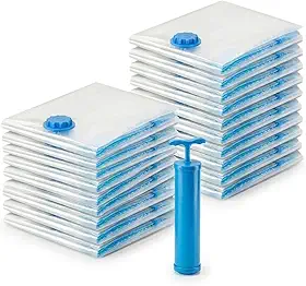 Kit Saco a Vacuo Roupa com Bomba 50x60cm | Organizador a Vácuo para Roupas de Viagem | Sacos a Vacuo para Mala e Edredom | Premium InoVibes (10)