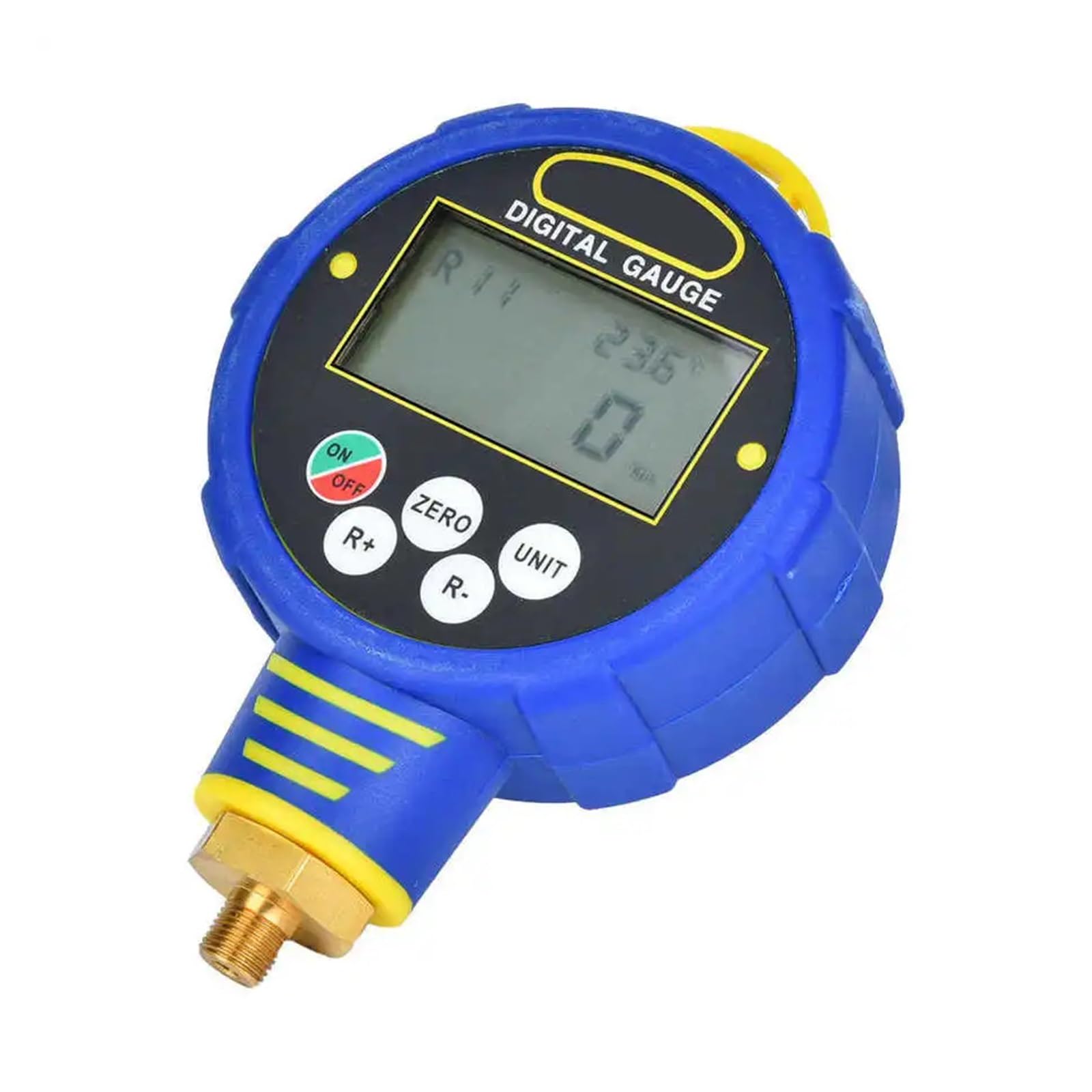 Regolatore di pressione, Manometro digitale for gonfiaggio 'aria R32, 1/8 pollici NPT 10MPa Tester Monitoraggio 'inflazione Strumento refrirante for aria condizionata da 100 bar(Low pressure)