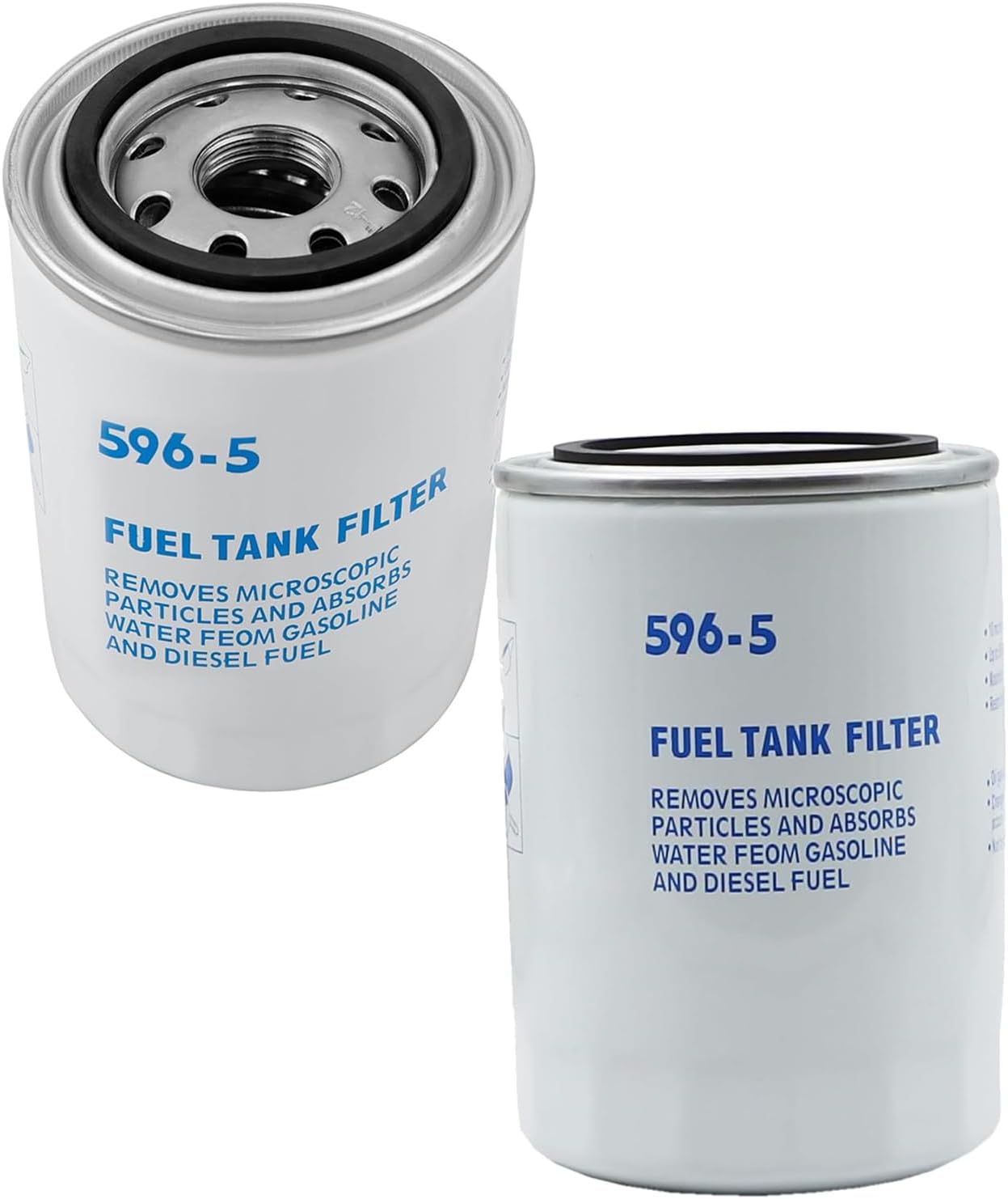 596-5 10 Micron Diesel Fuel Transfer Tank Pump Filter 10Micron 25GPM 50PSI Gasoline Diesel Fuel Transfer Filtration Canister Replace 595-5 596-5 5955 5965