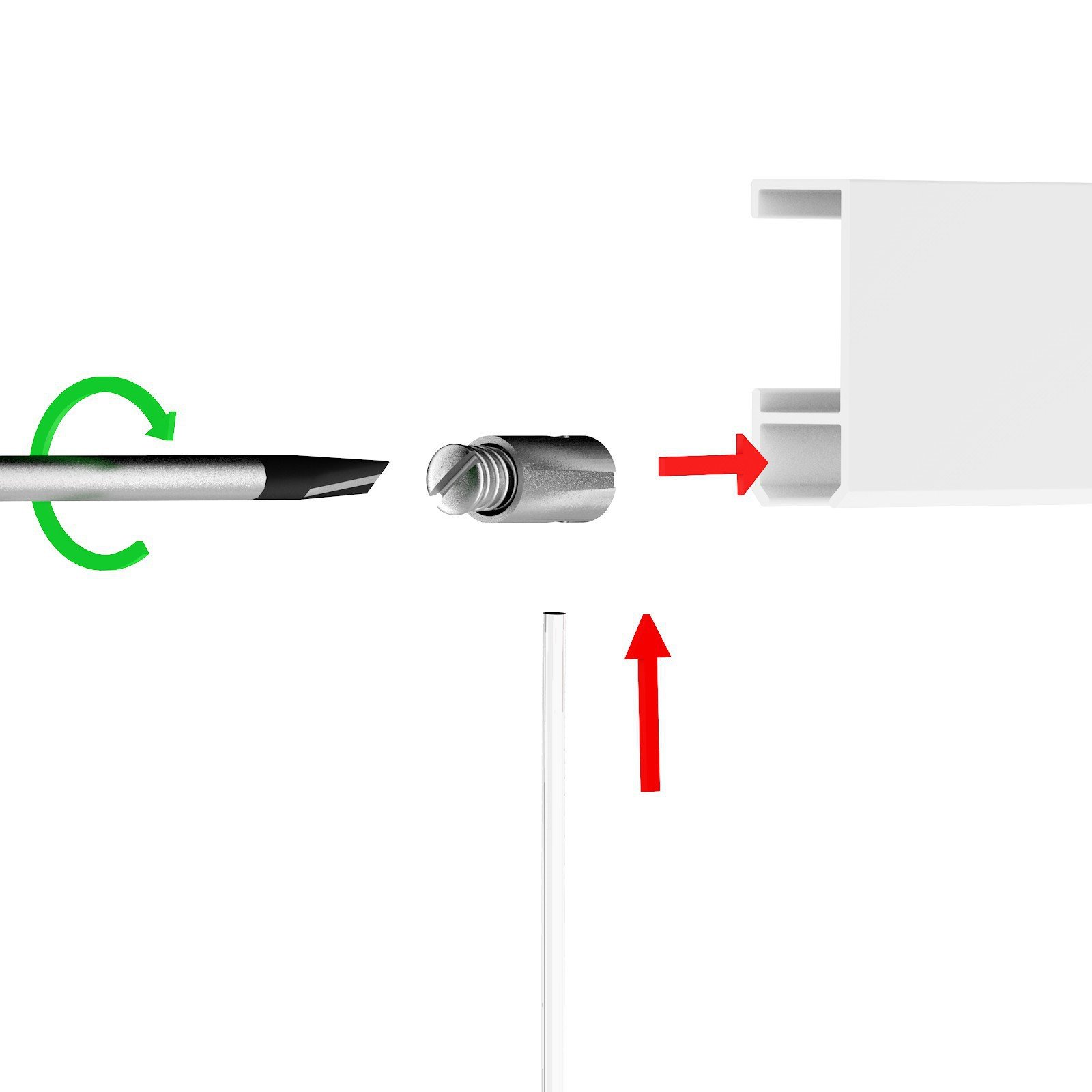 Leha Bilderschiene Galerieschiene Slider - Set 6m, weiß