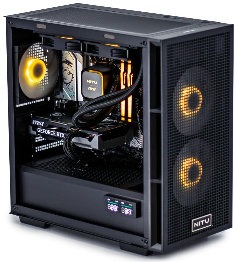 NITU PC Gamer | Intel Core i5-14400F + RTX 5060 8 Go | 16 Go RAM | SSD NVMe 1 to | Windows 11 Home | PC Gaming 1080p/1440p Raytracing | 650W Bronze | Unité Centrale Haute Performance