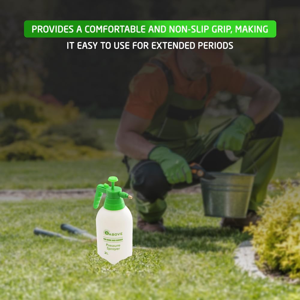 1ABOVE 2 Litre Pump Action Pressure Sprayer, Weed Killer Sprayer Pump Ideal for Spraying water, Fertiliser, Herbicides, Pesticides, Detergent, Preservatives, Fungicides and Cleaning — view 5