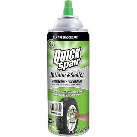 Slime 60188 Quick Spair Tire Inflator with Eco-Friendly Formula - 12 oz.