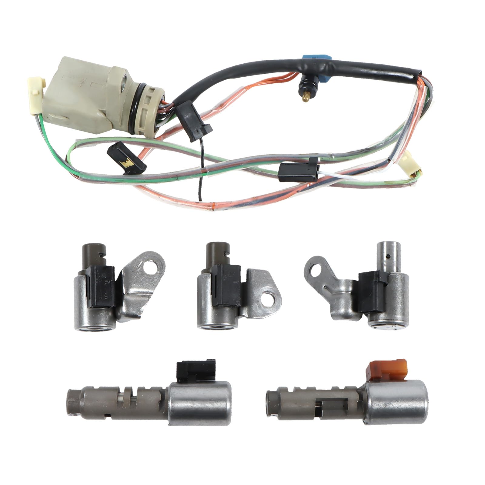 Photo 1 of COPACHI U340E U341E U341F Transimission Solenoid Kit With Harness Fits for TOYOTA Celica GT 03-on for Corolla 08-On for Echo 00-05 for Yaris 06-On Transmission Drivetrain Automatic Transmission