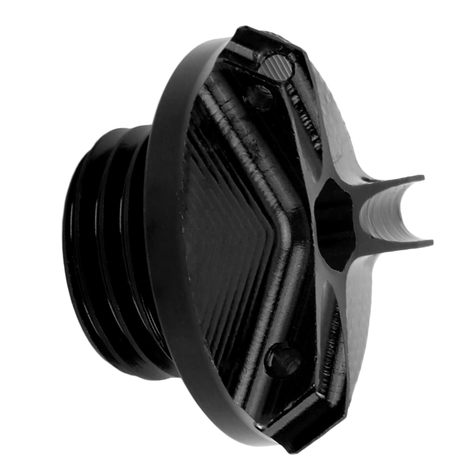 Tappo Olio Moto In Alluminio Anodizzato - Vite Coperchio Bocchettone Per YZF R6 R1 R3 MT-07 E Altri (Grigio) - 2