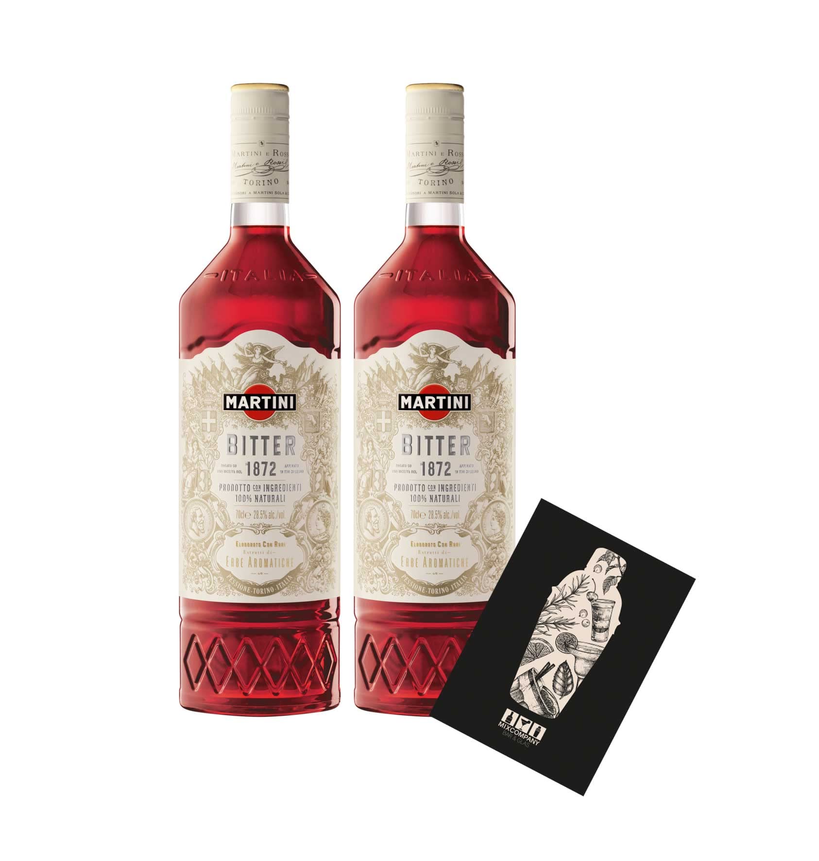 Martini 2er Set Bitter 2x 0,7L (28,5% Vol) Martini Riserva Speciale Bitter- [Enthält Sulfite]