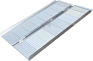 YzDnF Rampas para Sillas De Ruedas Plegable Adicional Portátil Portátil Portátil De Carga De La Rampa para Scooters Césped Cortacés Pasos Pasos Transición de umbrales de umbrales de Puerta rampa