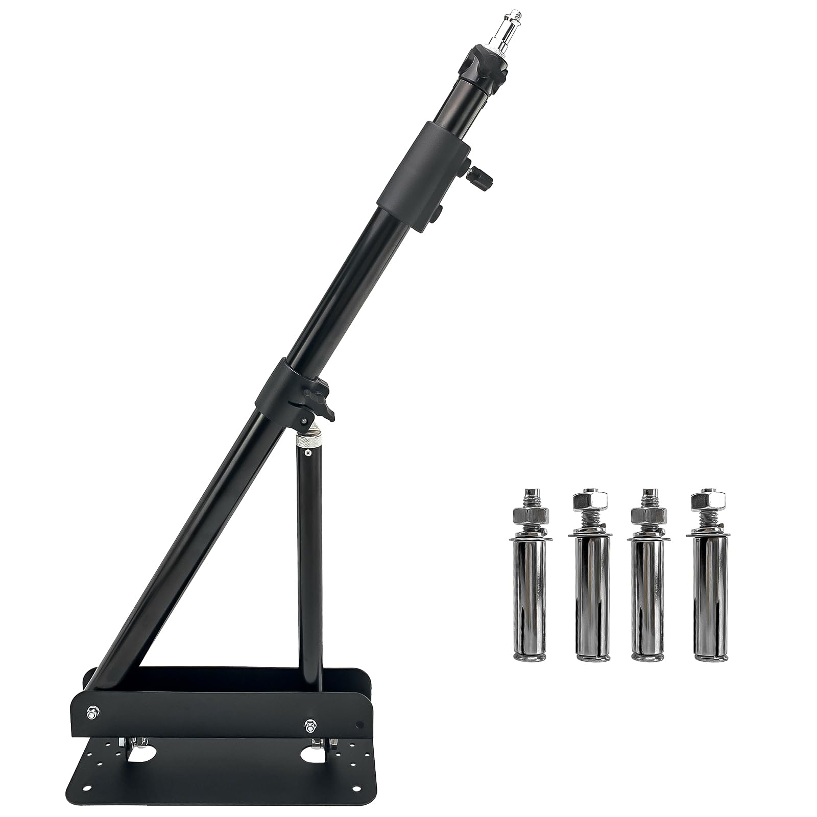 51" Wall Mount Triangle Boom Arm,180°Flexible Rotation Ring Light Mount Triangle Wall Mount Bracket for Studio Strobe Flash,Photography Light, Monolight, Ring Light, Softbox, Umbrella Reflector