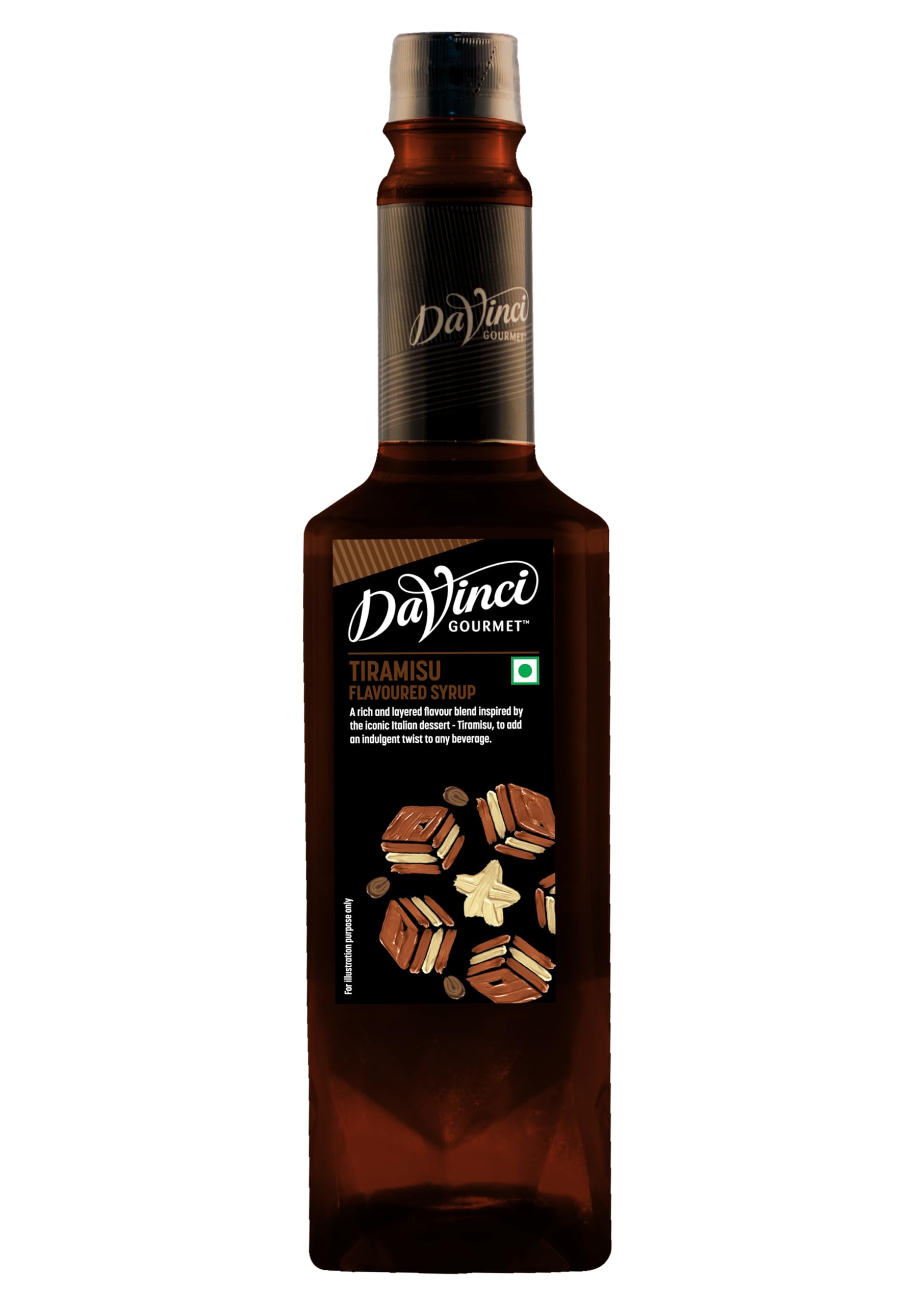 DaVinci Gourmet Tiramisu Flavoured Syrup 750ml | Rich & Creamy Italian Dessert Syrup for Coffee, Beverages & Desserts | Premium Café Style Syrup for Home, Bar & Restaurant Use