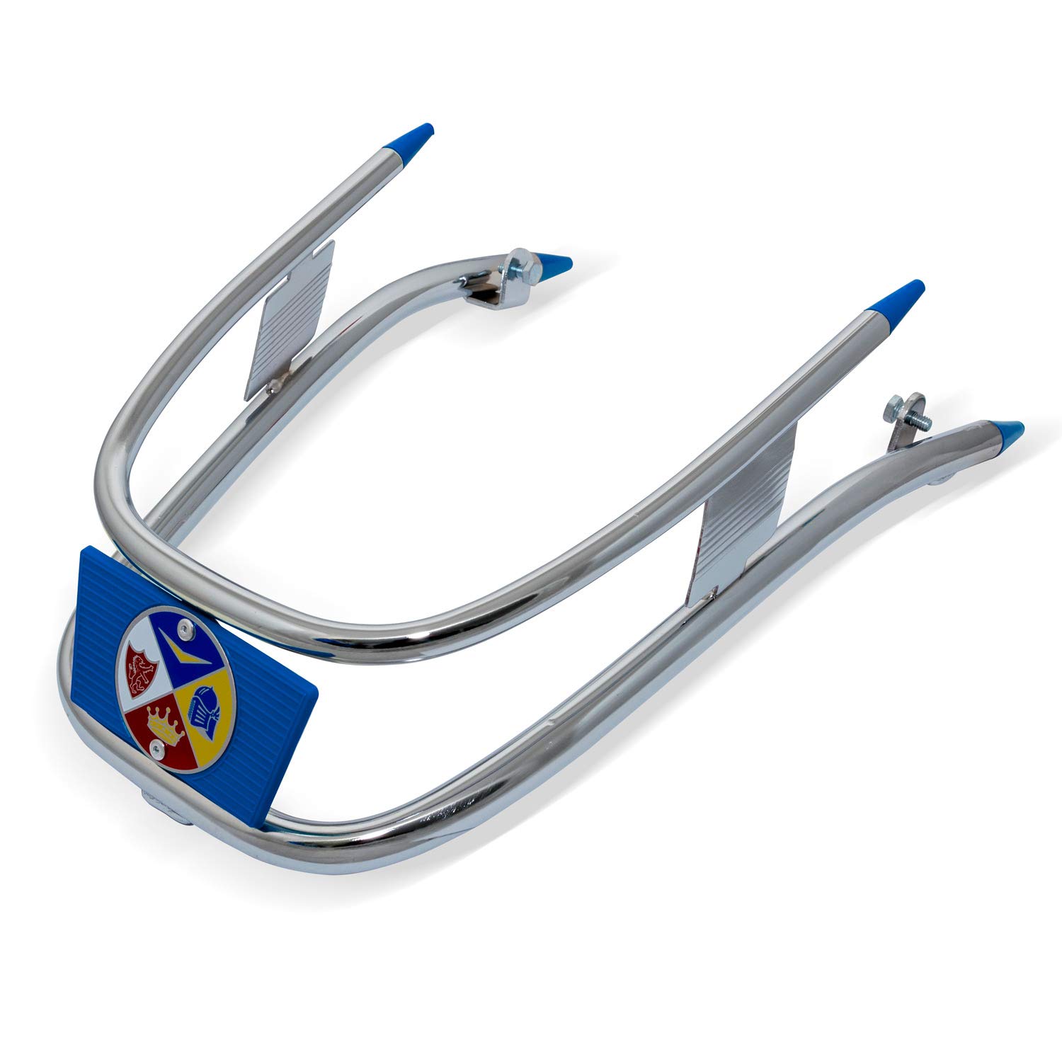 Cuppini Front Bumper Chrome Blue for Vespa ET3 50 125