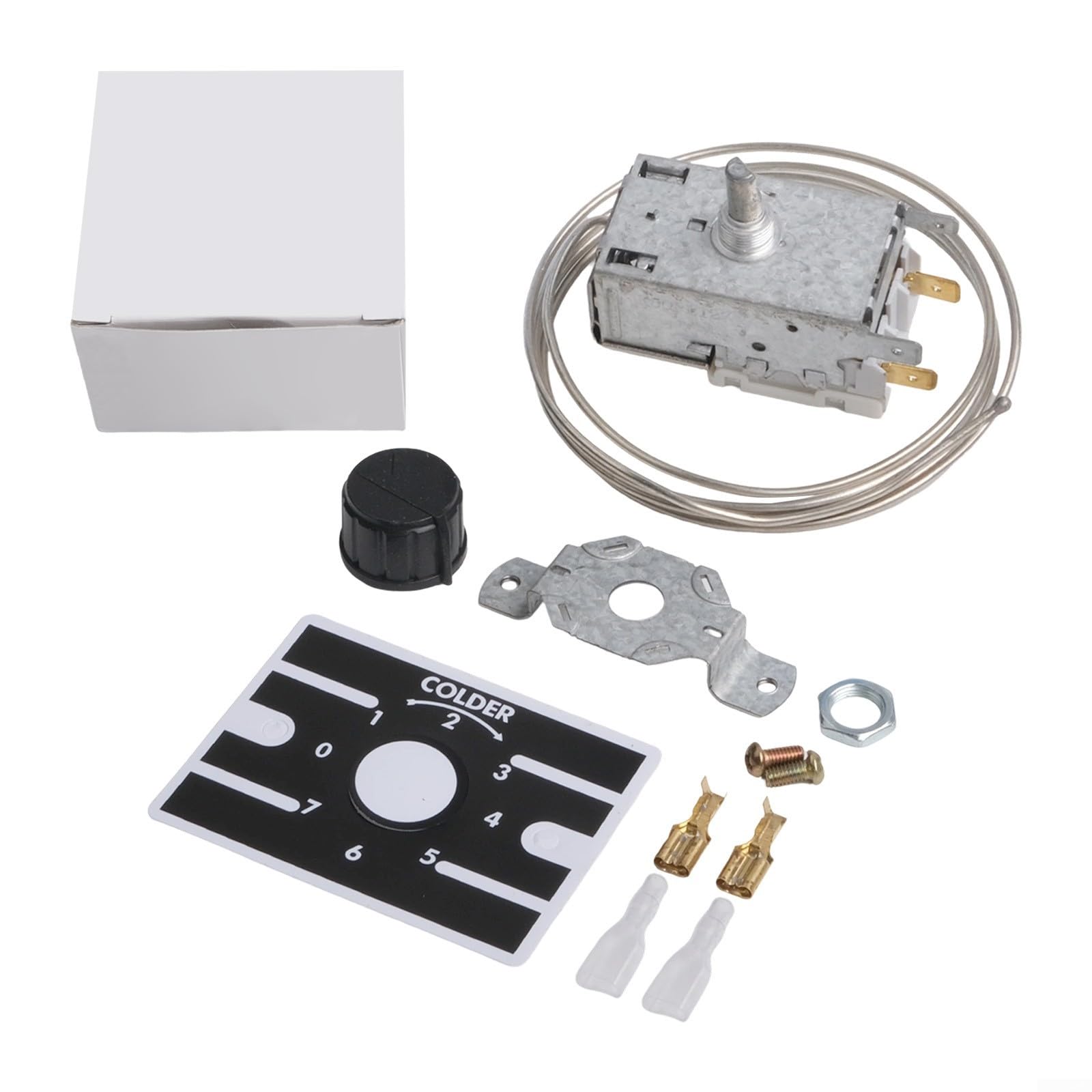 Thermostat De Réfrigérateur Universel K50 - 220-250V, Sonde 90 Cm, 3 Broches - Pour Frigo, Vitrine, Refroidisseur
