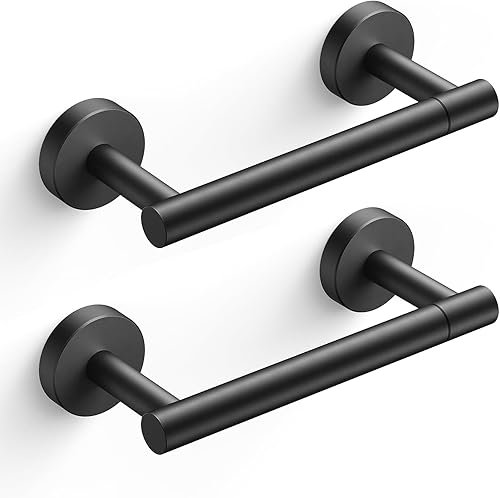 Vista 81 de FORIOUS Soporte de pared para papel higiénico, soporte de rollo de papel higiénico de doble poste giratorio de acero inoxidable para baño