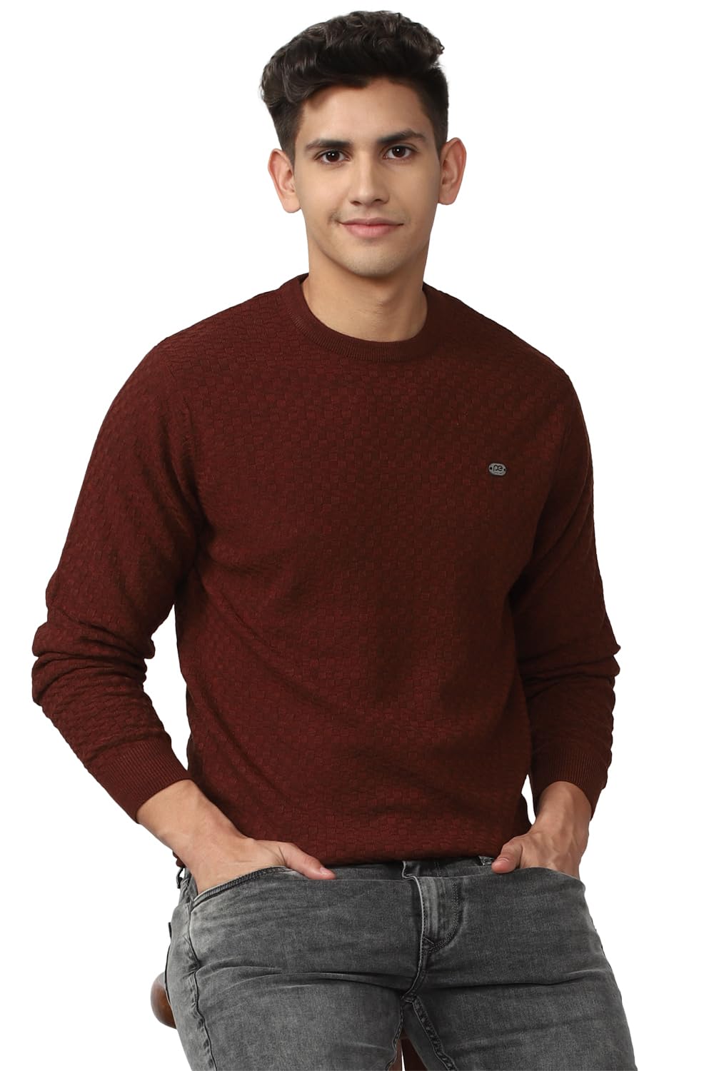 Men's Acrylic Crew Neck Casual Sweater-image-33