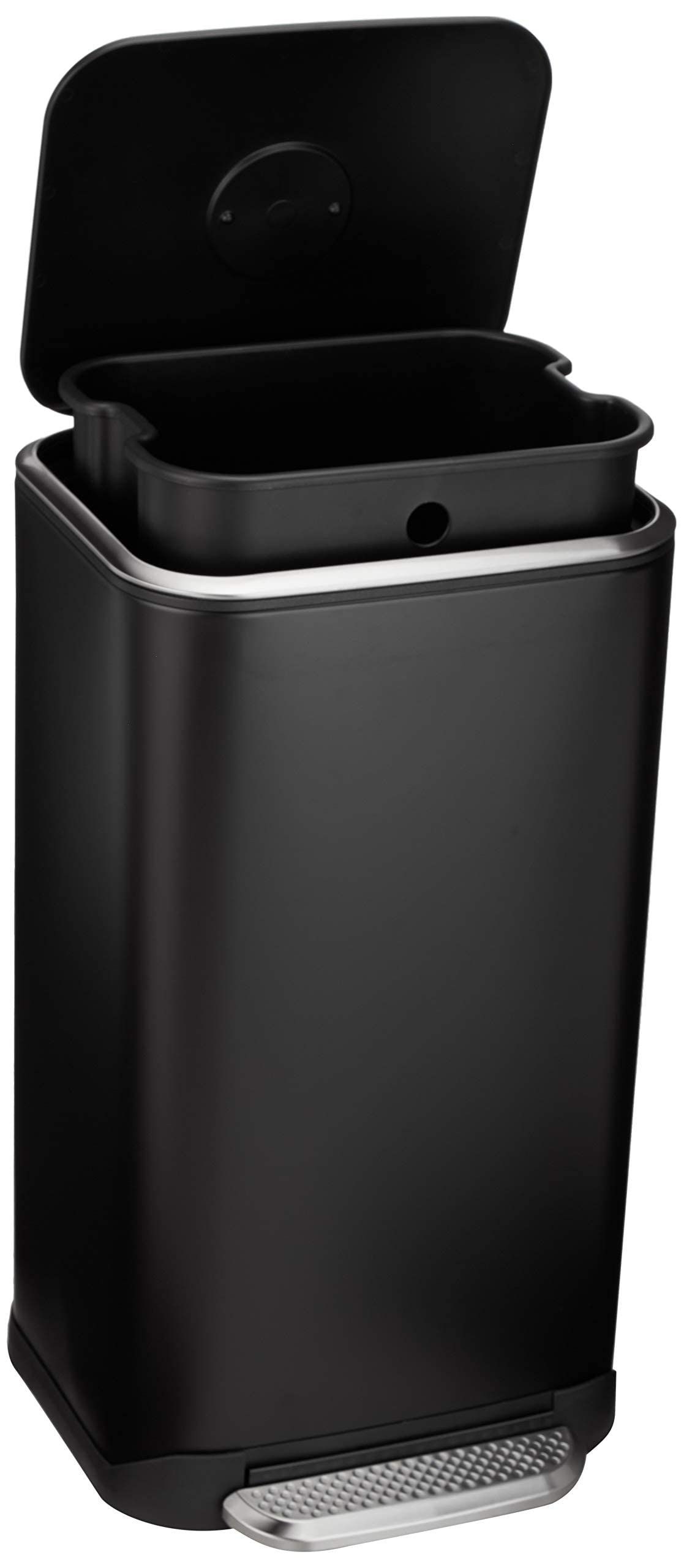 Amazon Basics Rectangular Papelera, 32 l, Negro