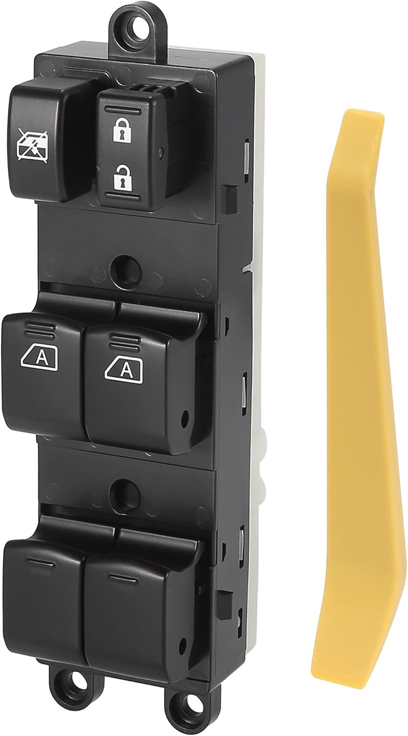 X AUTOHAUX Front Power Window Master Switch Driver Side 25401-ZL10A for Nissan Pathfinder 2007 2008 2009 2010 2011 2012 w/Removal Bar